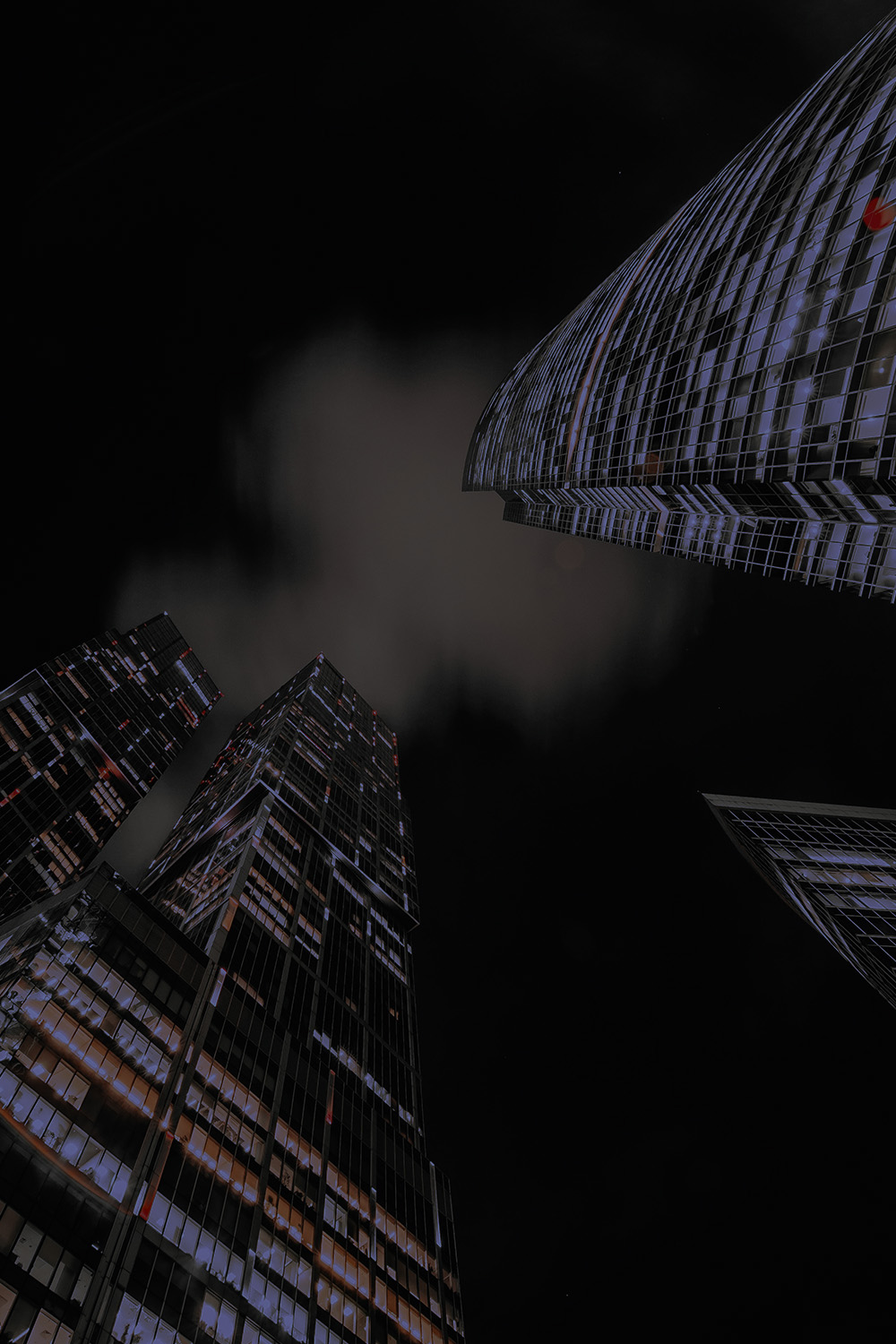 Looking up at Skyscrapers